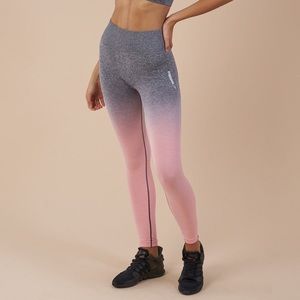 Gymshark Ombre Seamless Leggings - Pink/Charcoal